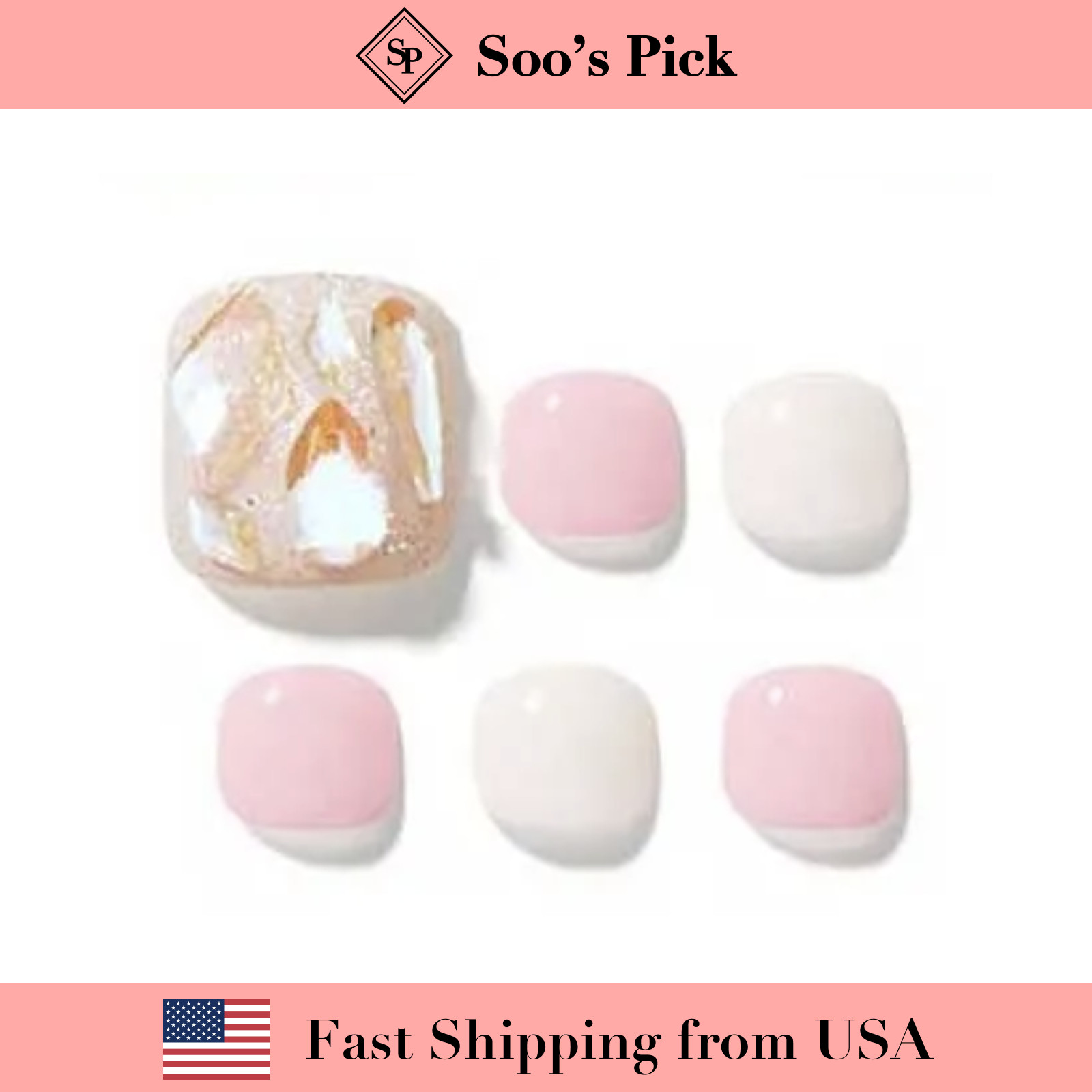DASHING DIVA Magic Press Pedi-Ice Candy ( 🇺🇸 US Seller)