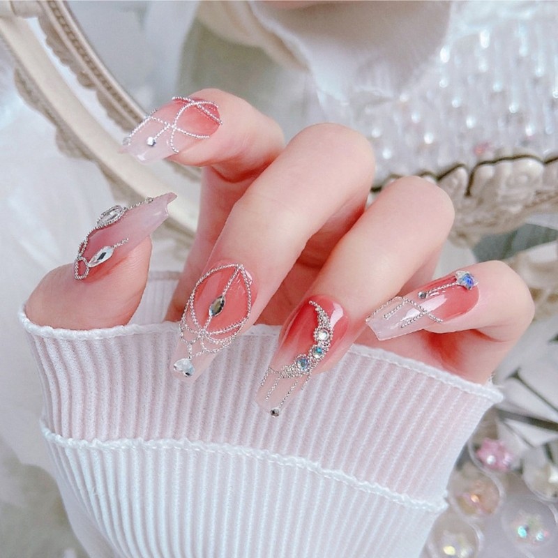 6 Grids/Box Professional Nail Art Mini Metal Mini Caviar Nail Bead 3D Decoration