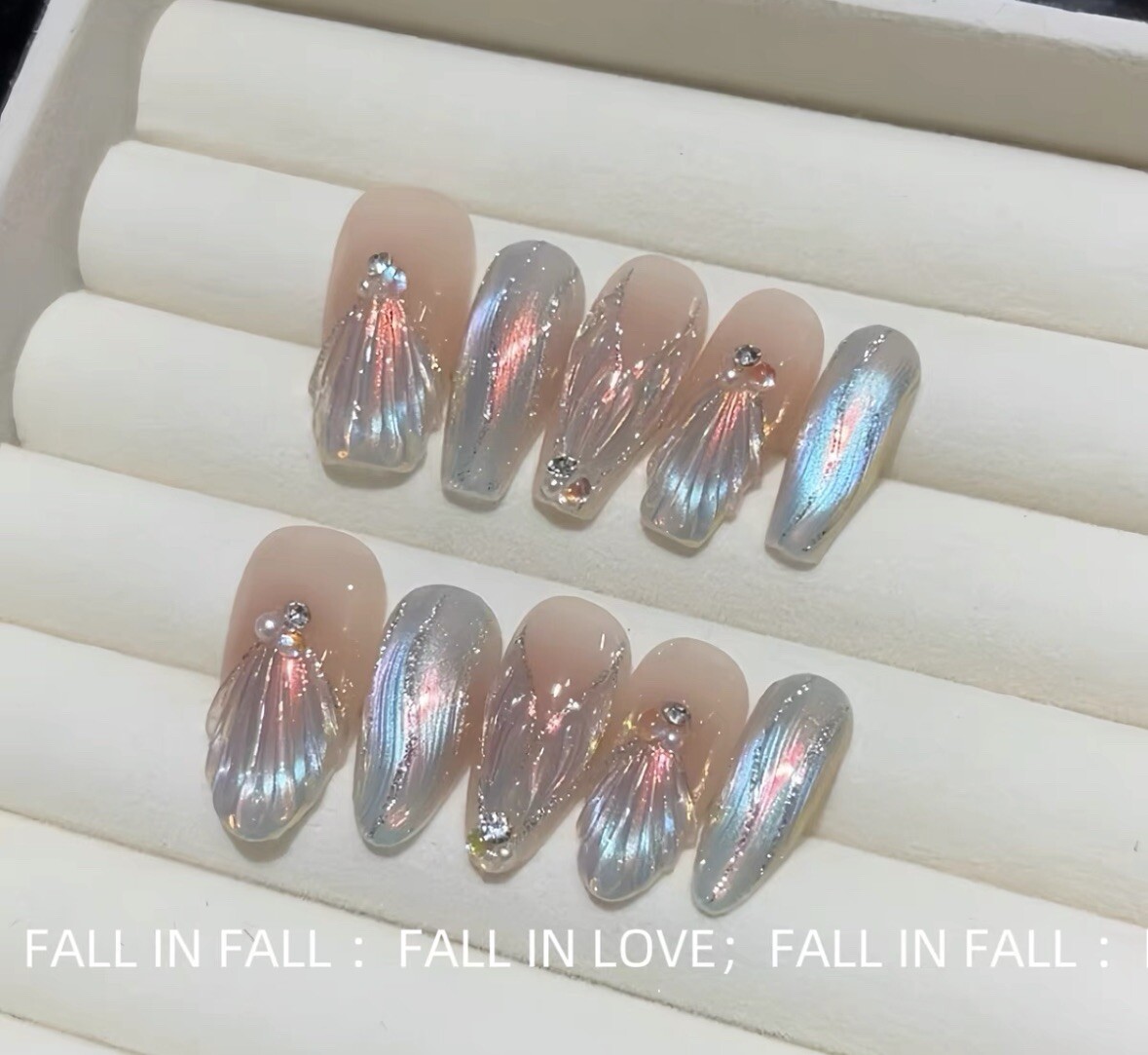Brand New in Box Press On Nails – 25mm Long – Size S