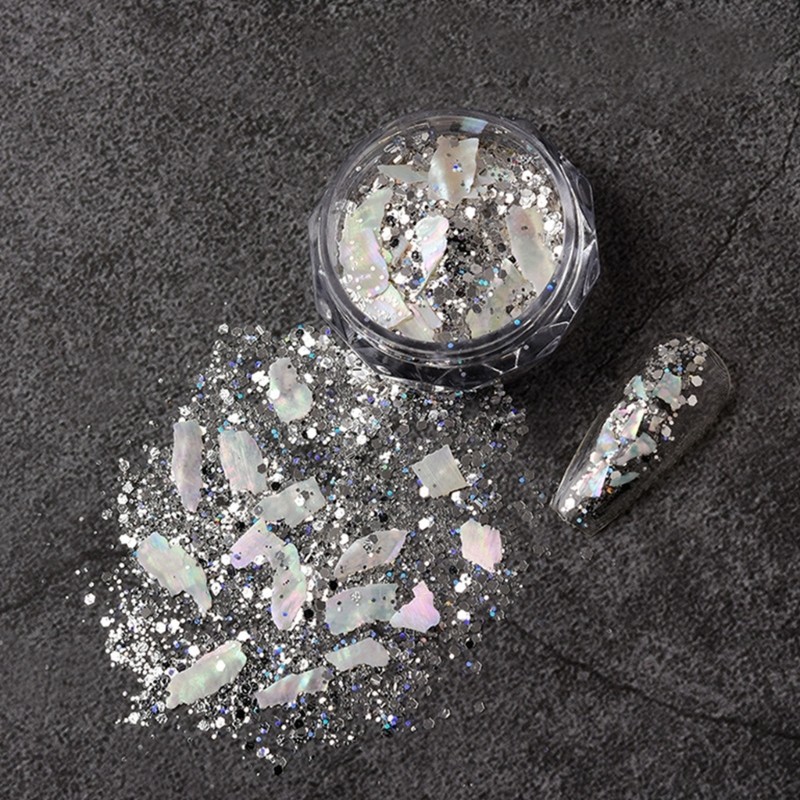Irregular Nail Art Abalone Seashells Slices,Nail Sequins Nail Art Shells Piece