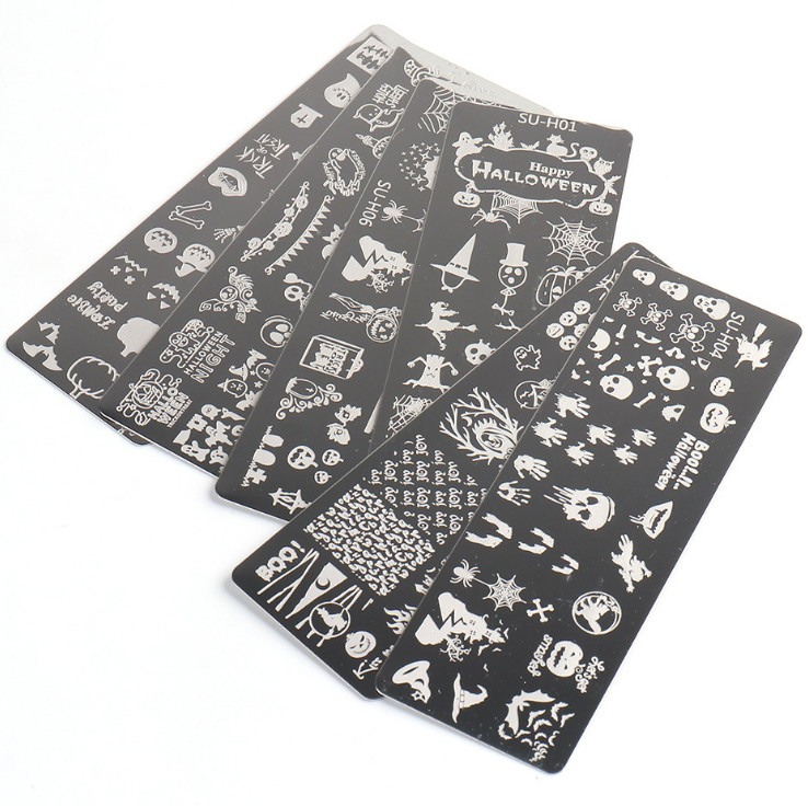 PICT YOU Halloween Xmas Stamping Plates Nail Art Stamp Templates Stainless Steel