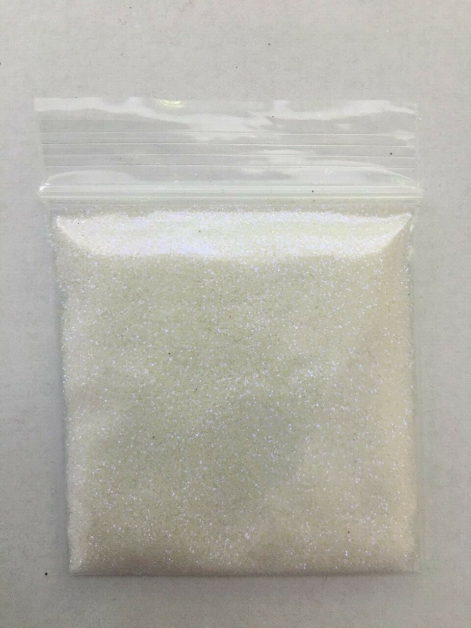Iridescent White Glitter (0.4mm)Snow White(Purple Based) Sheen Nail Art Craft-US