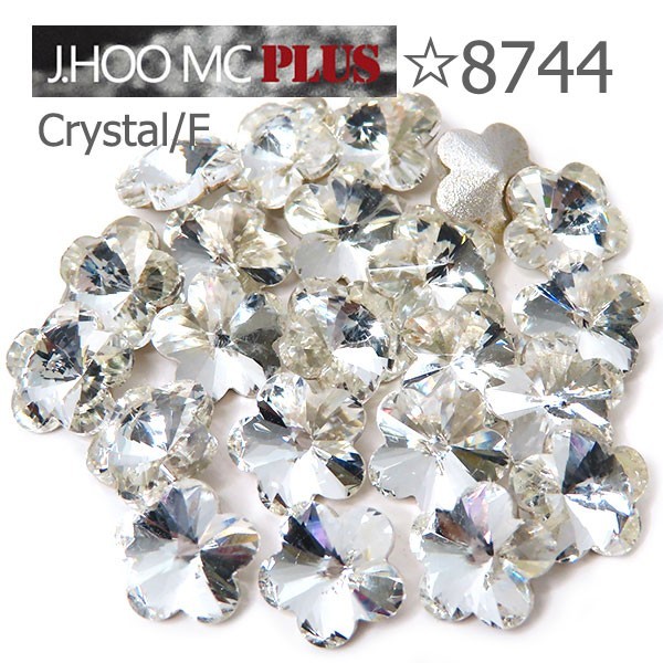 J.HOO Crystal 8744 Rivoli Flower V-Cut Fancy Rhinestones 6mm Nail Art (10pcs)