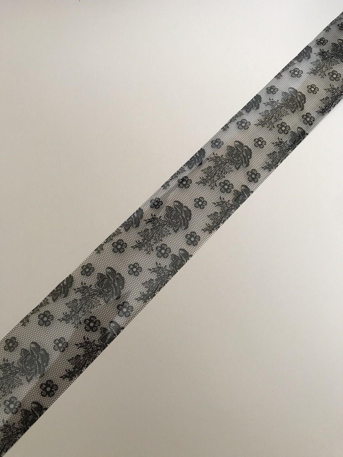 100cm Black Lace Nail Art Foil Mirror Transfer Foil UK