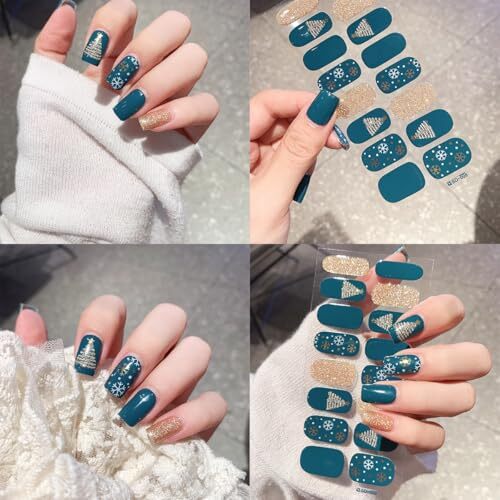 4sheets Christmas Nail Stickers for Nail Art Winter Christmas Nail Stickers-9