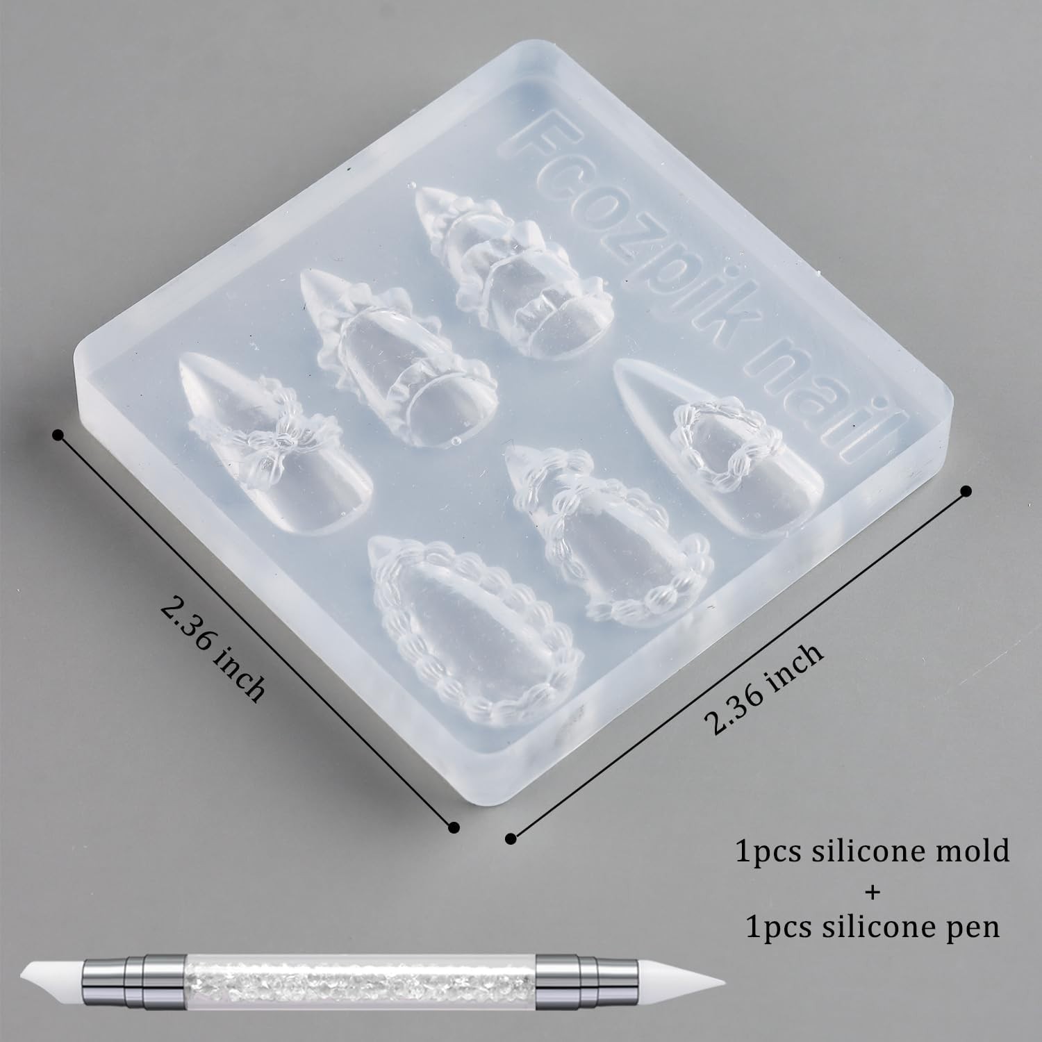3D Silicone Nail Molds & Carving Pen | Effortless Nail Art Creation