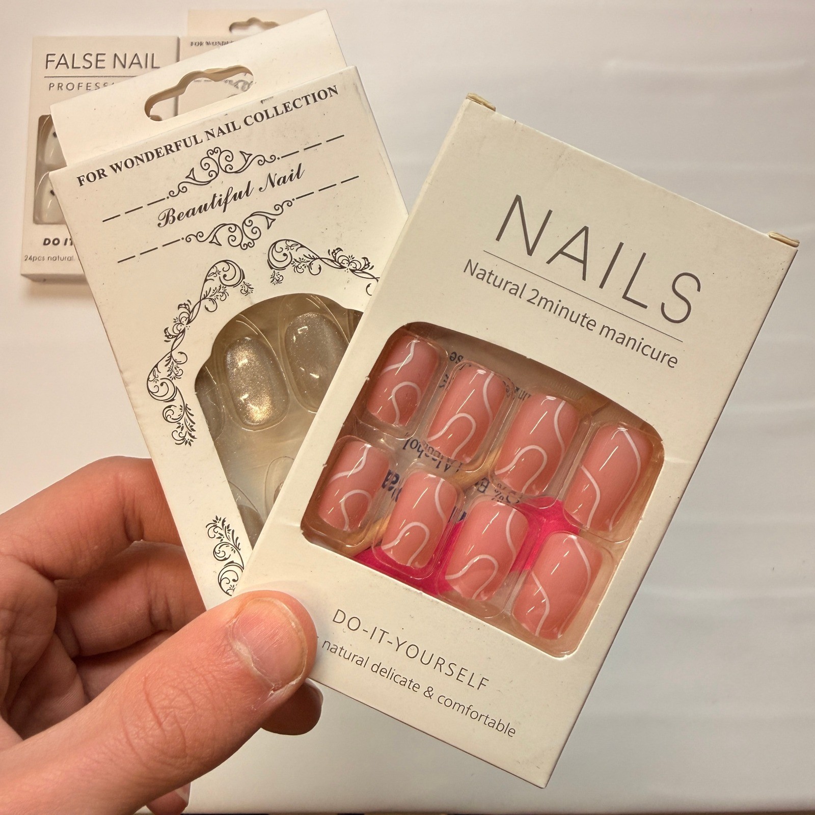 Lot of 10 Pack of 24 New False Press On Nails Assorted Designs and Colors №N4