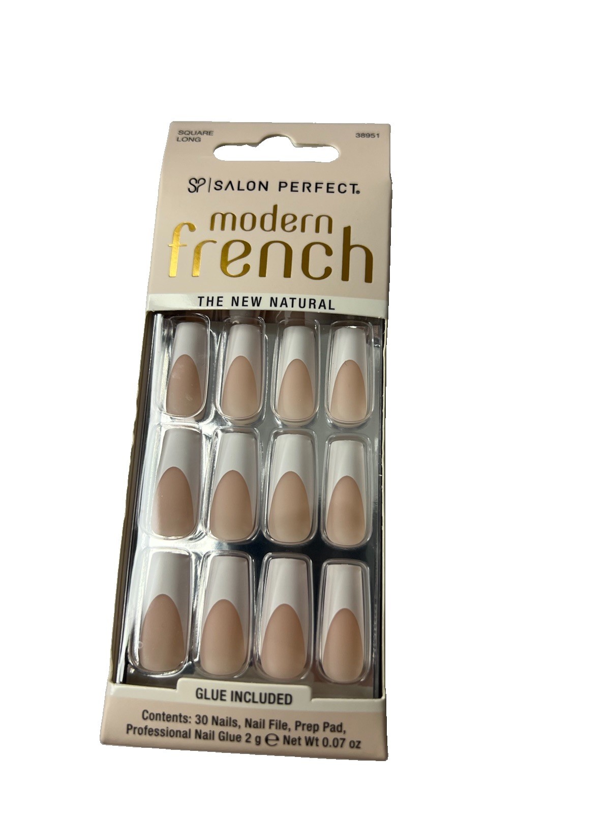 Salon Perfect Modern French Press On Nails The New Natural 30 Nails Glue Include