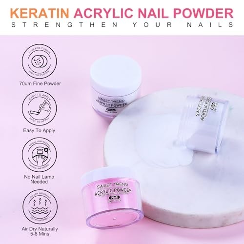 Acrylic Nail Kit for Beginners – Complete Set with Drill, Glitter Powder & Tips,