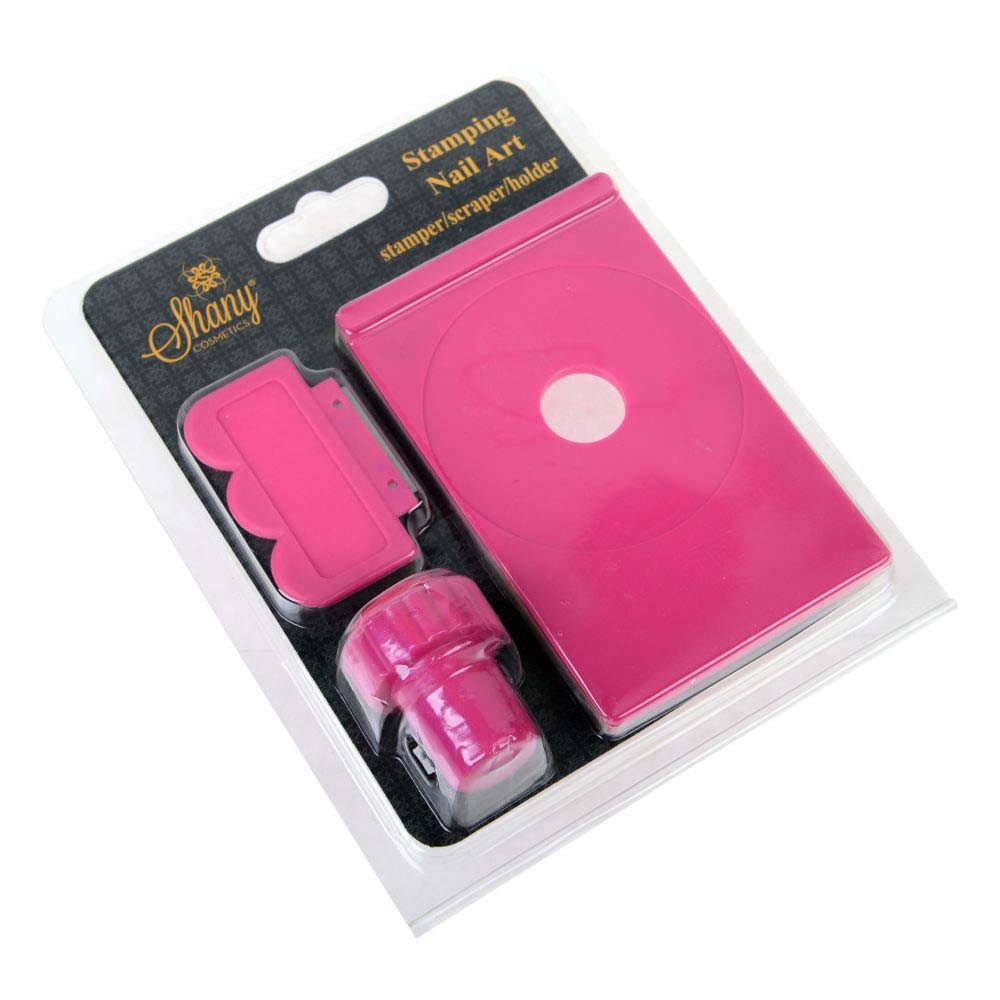 SHANY Stamping Nail Art Image Plate Holder/Scraper/Stamper – All in one set