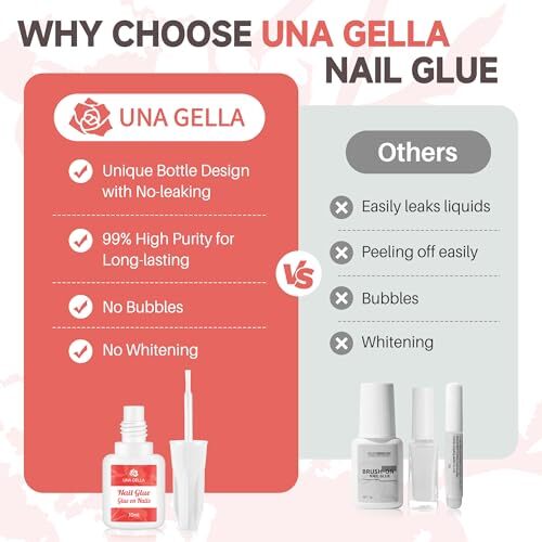 Super Strong Nail Glue for Nail Tips Acrylic Nails Press On Super Strong Glue