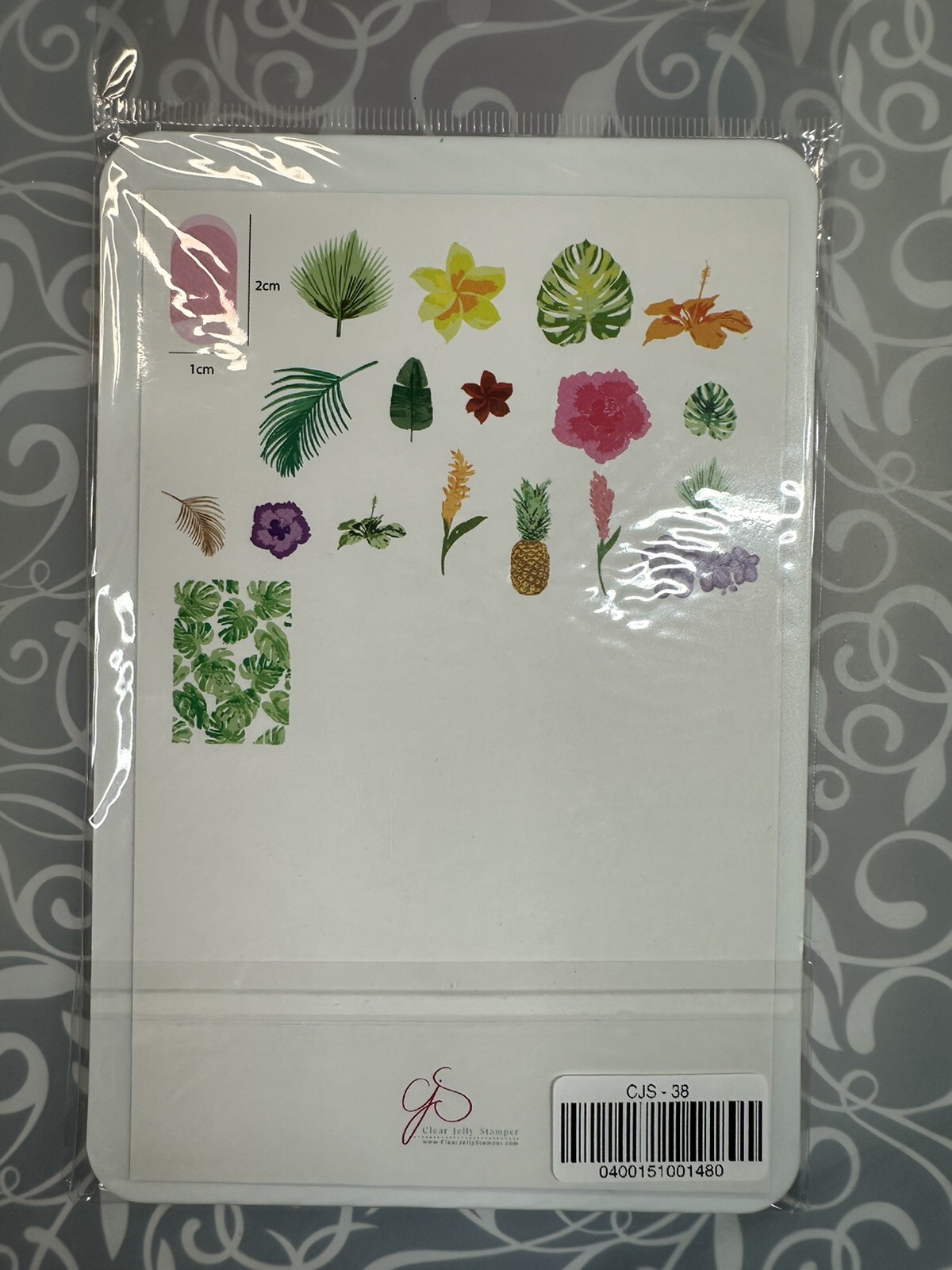 Clear Jelly Stamper CJS-38 Nail Stamping Plate