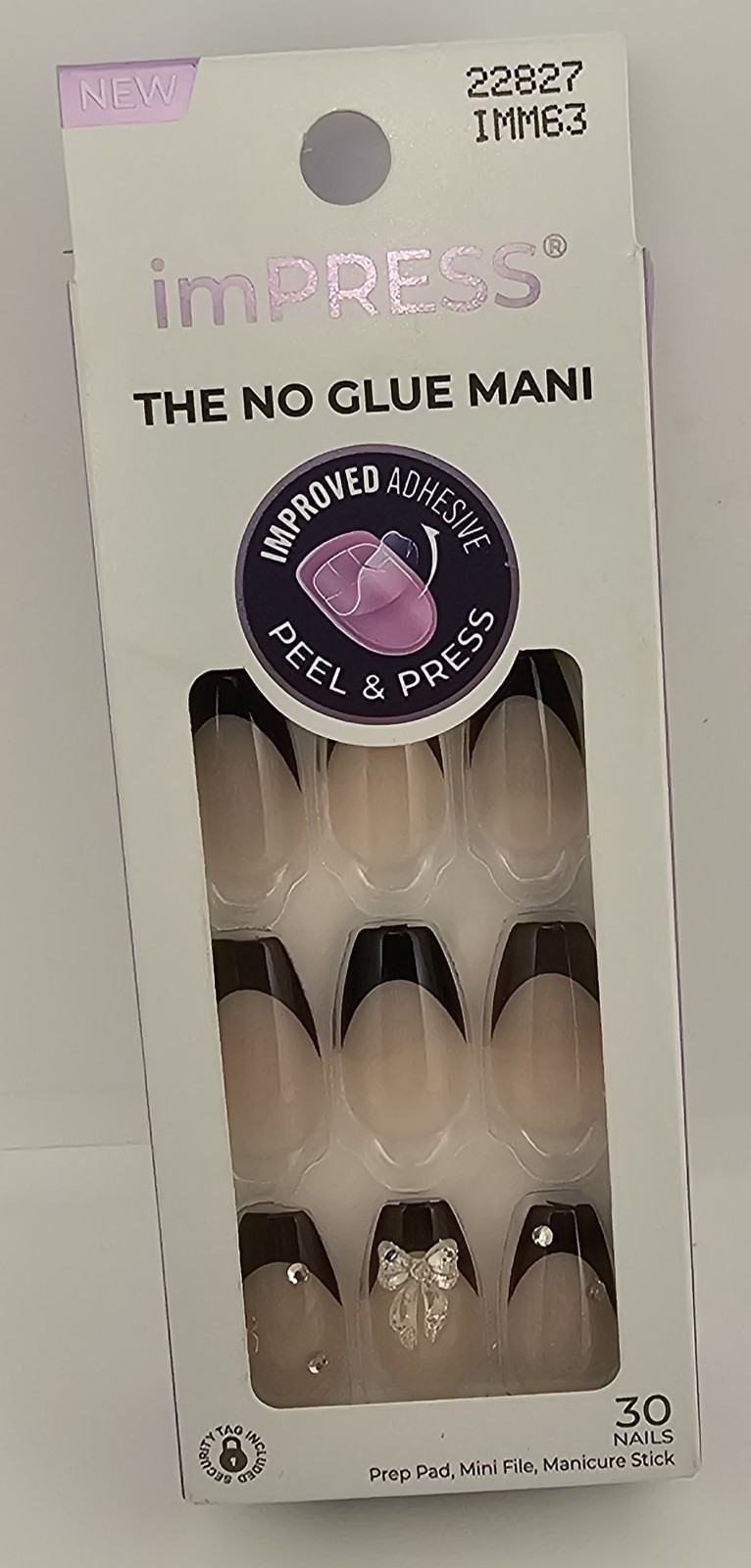 imPRESS No Glue Mani Press On Nails, “BY THE RIVER” ~ Peel & press-Medium