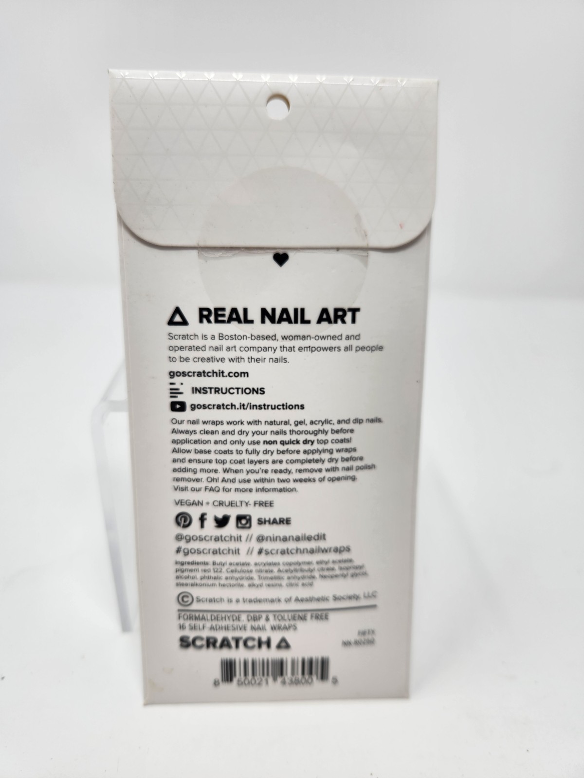 Scratch Nail Wraps Floral Flowers Real Nail Art Self-Adhesive Nail Wraps