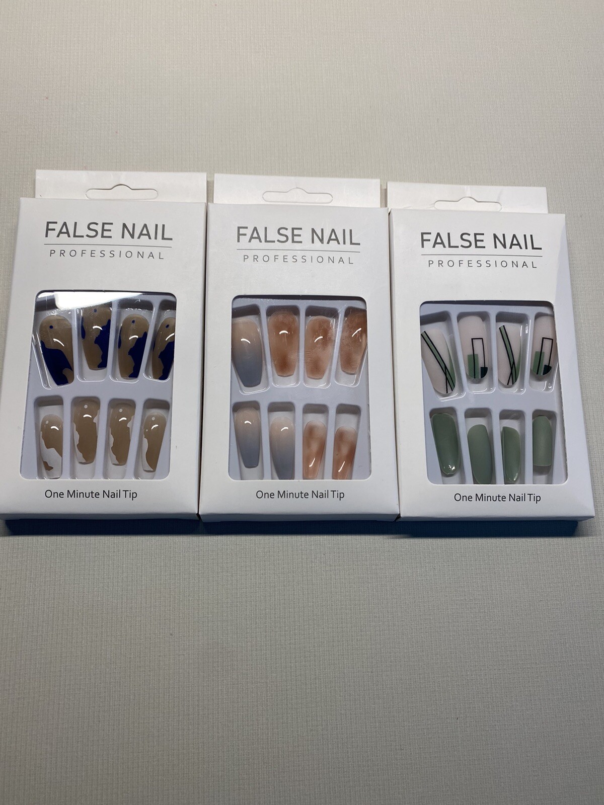3 packs Press Nail / False Nails with adhesive sticker included