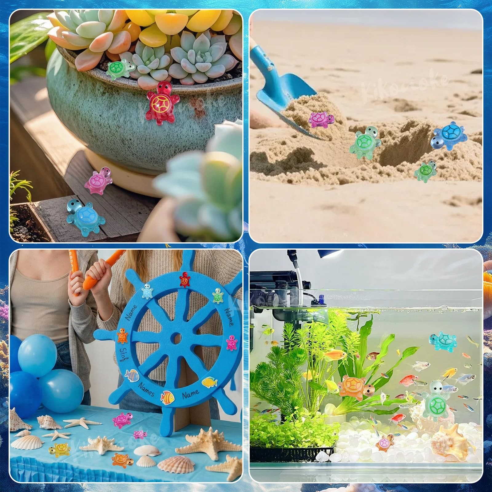 Kikonoke Sea Turtles Nail Charms 200pc