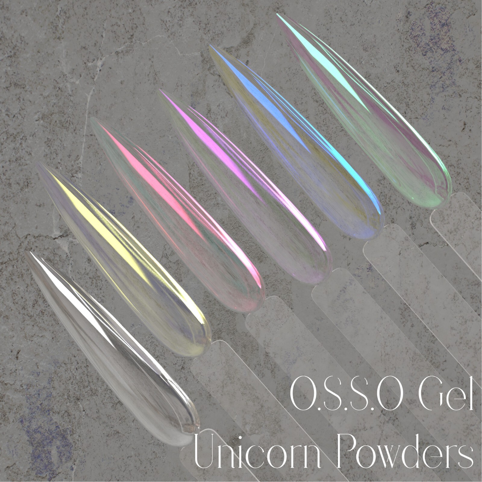 Mirror Chrome Holo Unicorn Powder for Gel Nail Art