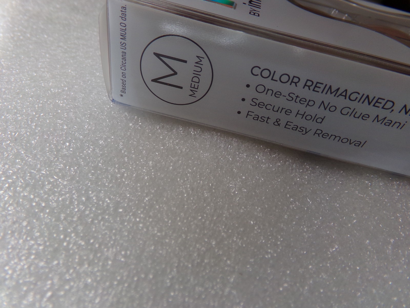 Impress Color FX NAILS Shiny Beach Beige Cats Eye Glue on Medium Magnetic Effect