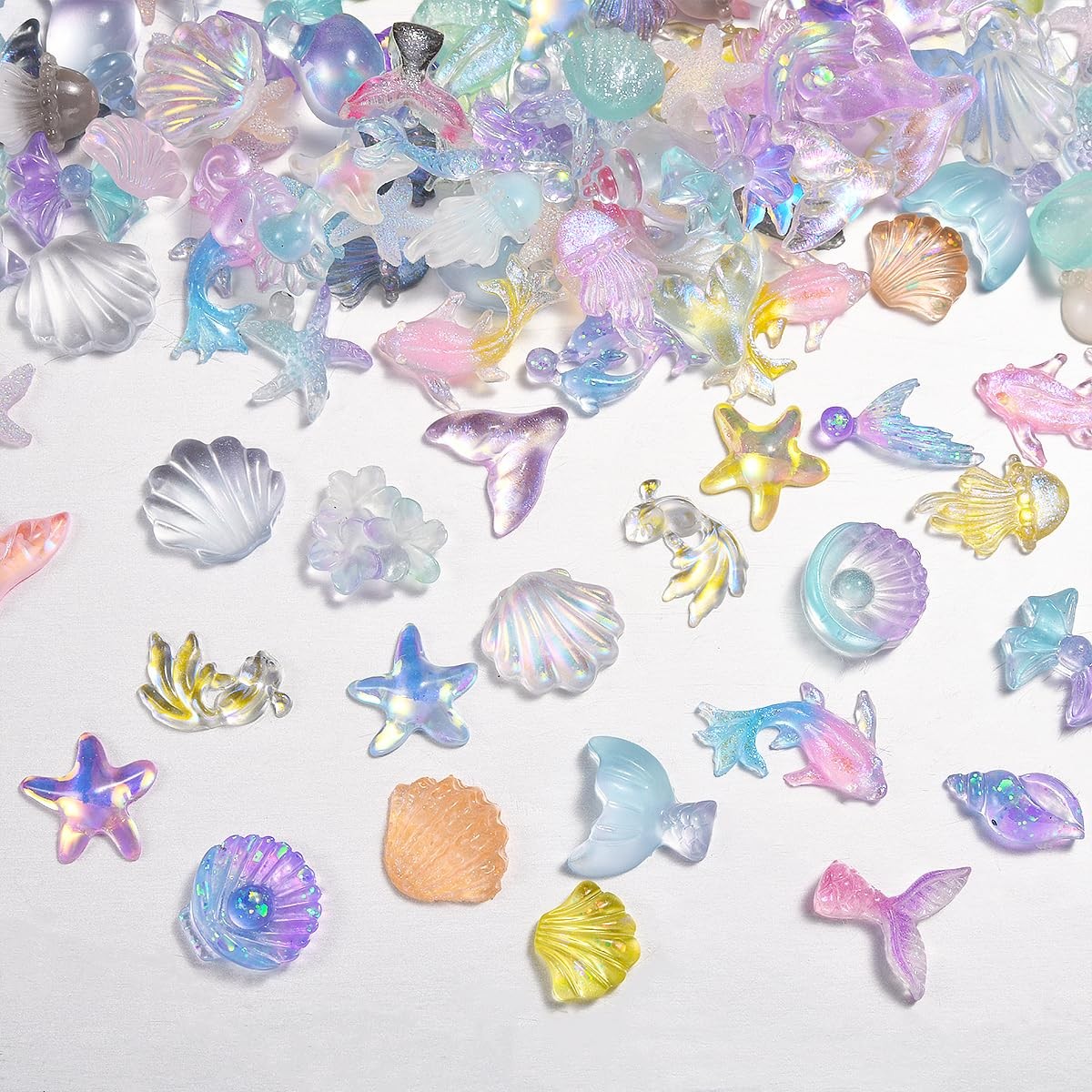 300Pcs Ocean Mini Resin Animals, Sea Figures to Hide, Bulk Tiny Animal Figuri…