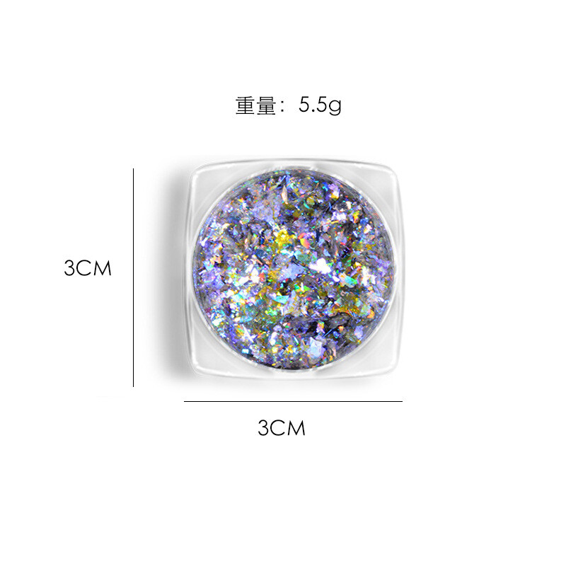 Chameleon Sequins Mirror Laser Powder Holographic Nail Art Glitter Flakes Decor