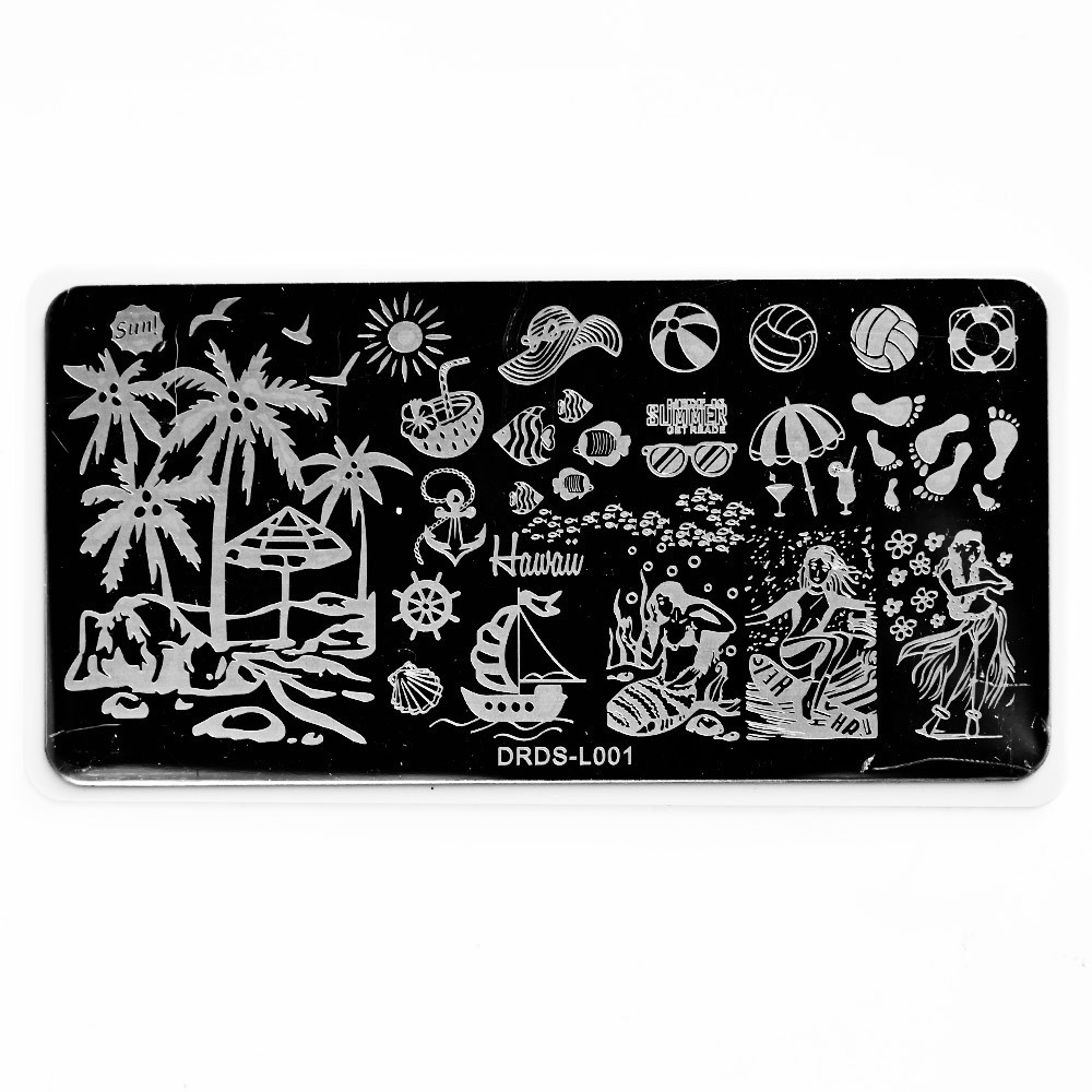 1Pc Nail Art Stamp Plate Geometric Line DIY Stamping Image Plate 6*12CM Nail Sta
