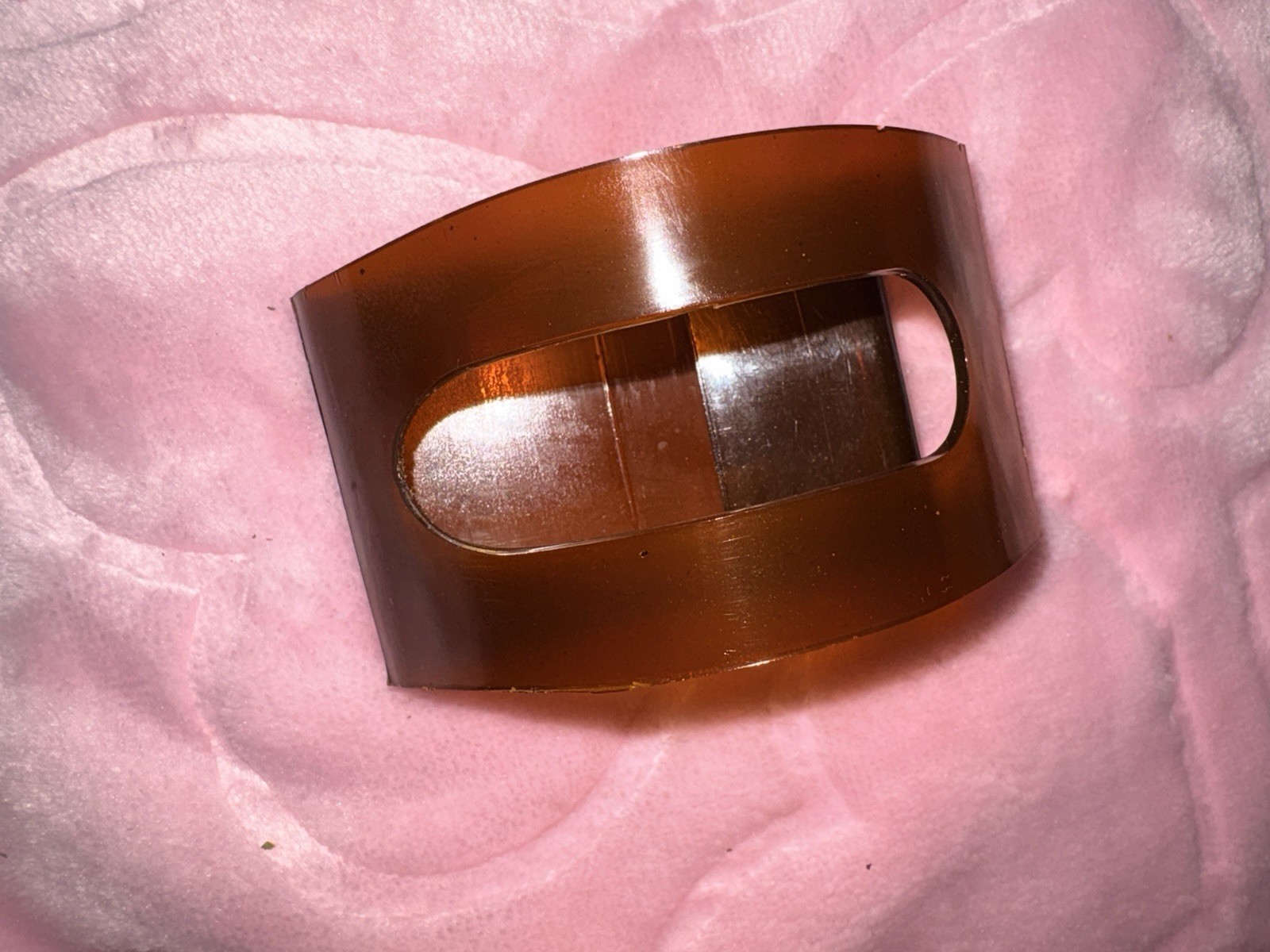 Tilt It 1980 Vintage Fingernail Polish Holder Brown Plastic Made in Hong Kong