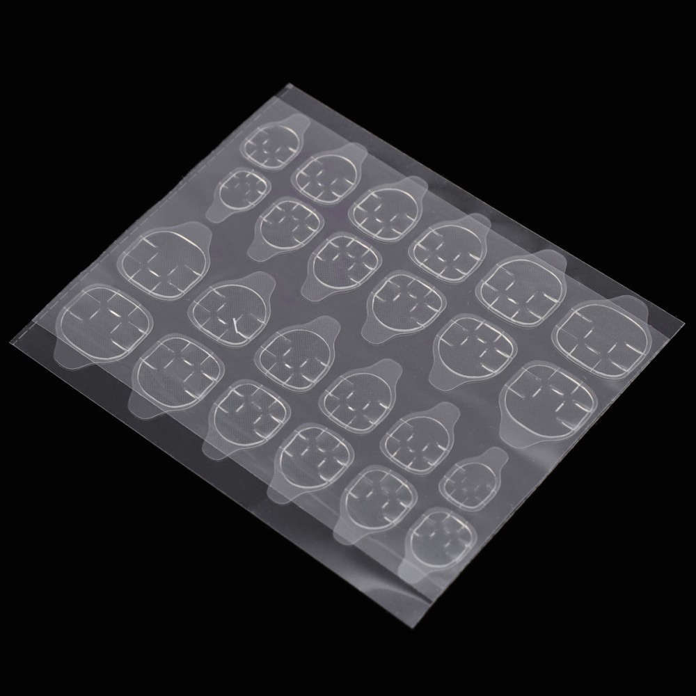 20 Sheets Artificial Nails Attachment for Adhesion Glue Double-sided Sticker