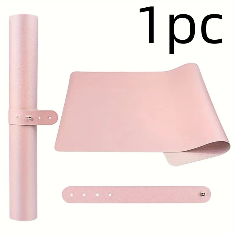 Waterproof Scratch Resistant Nail Art Table Mat Portable PU Foldable Manicure