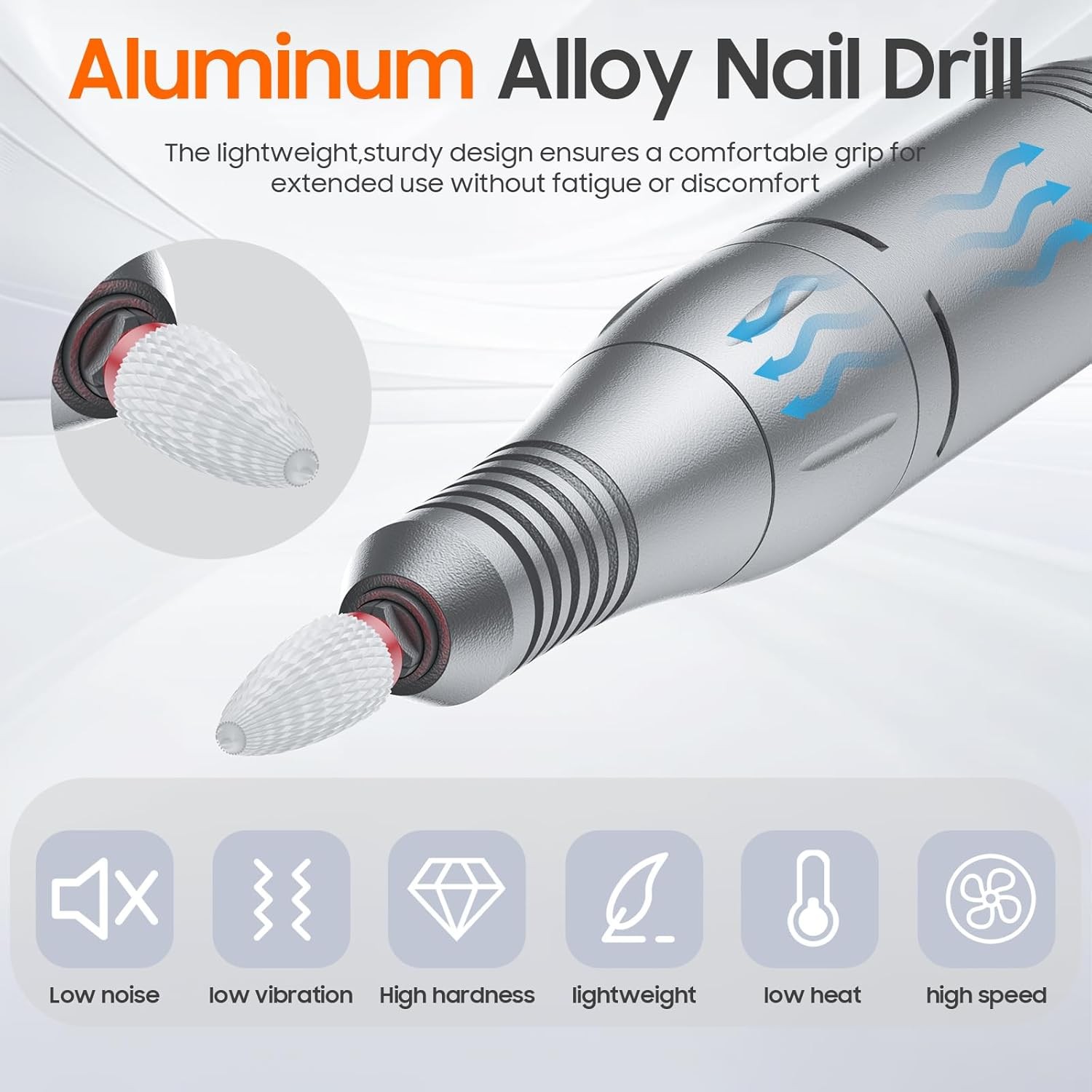 Profal Nail Drill 35000 R, SONIN Portable Cordl Efile with