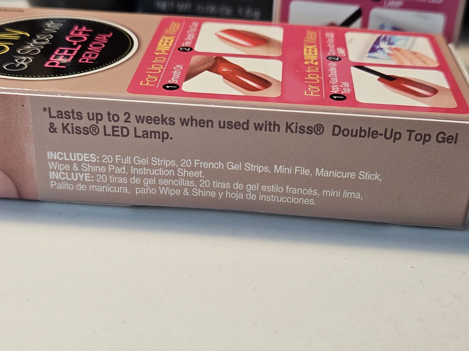 KISS Gel Dress Gel Polish Solution 40 Gel Strips #60464 SWEET MELODY