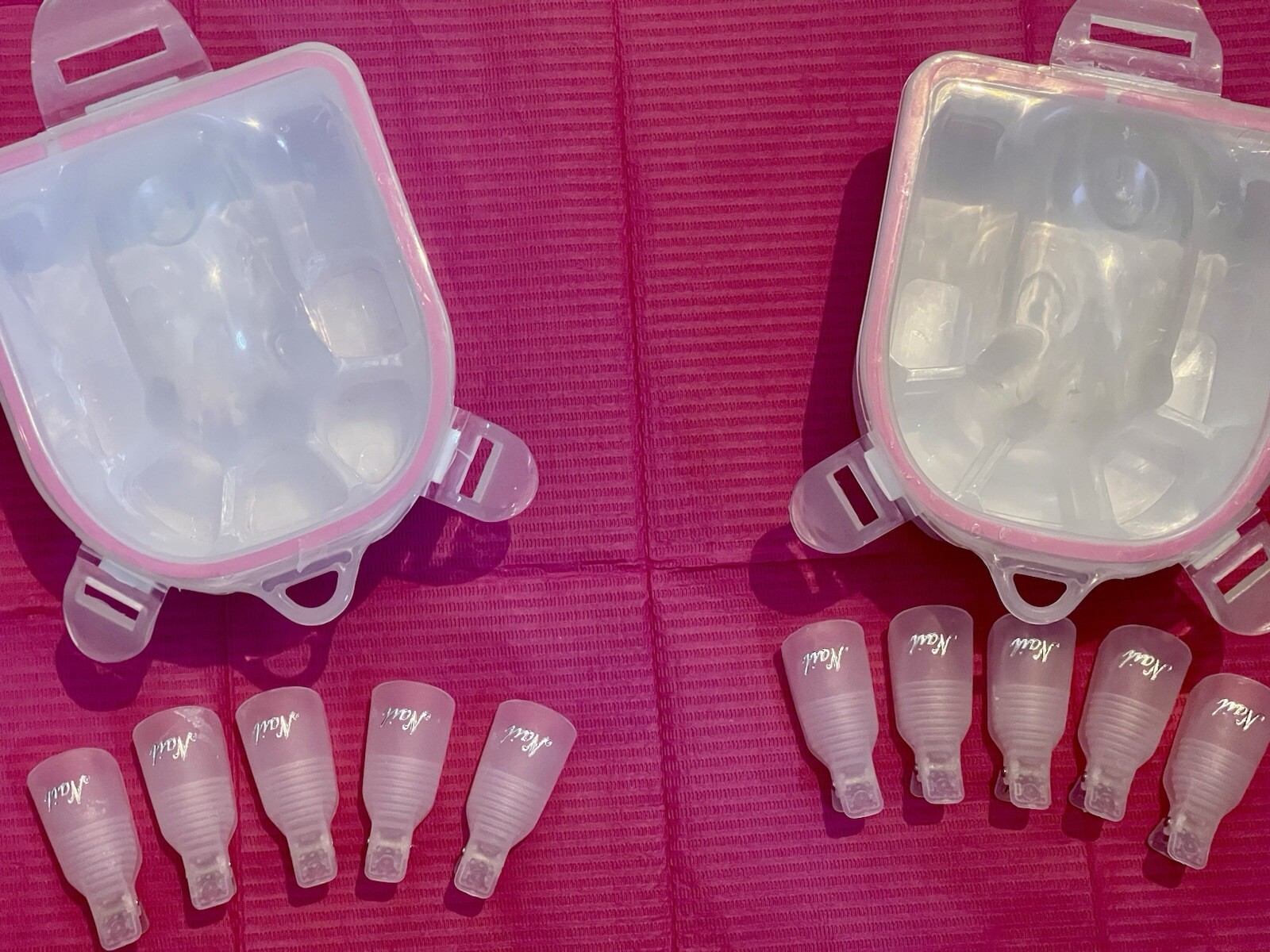 Nail Soaking Bowl 2PCS Soak Off Gel Polish Dip Powder Remover Manicure Bowl Set