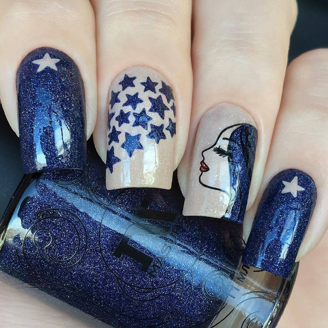 Stars Stencils for Nails, Galaxy Nail Stickers, Nail Art, Nail Vinyls