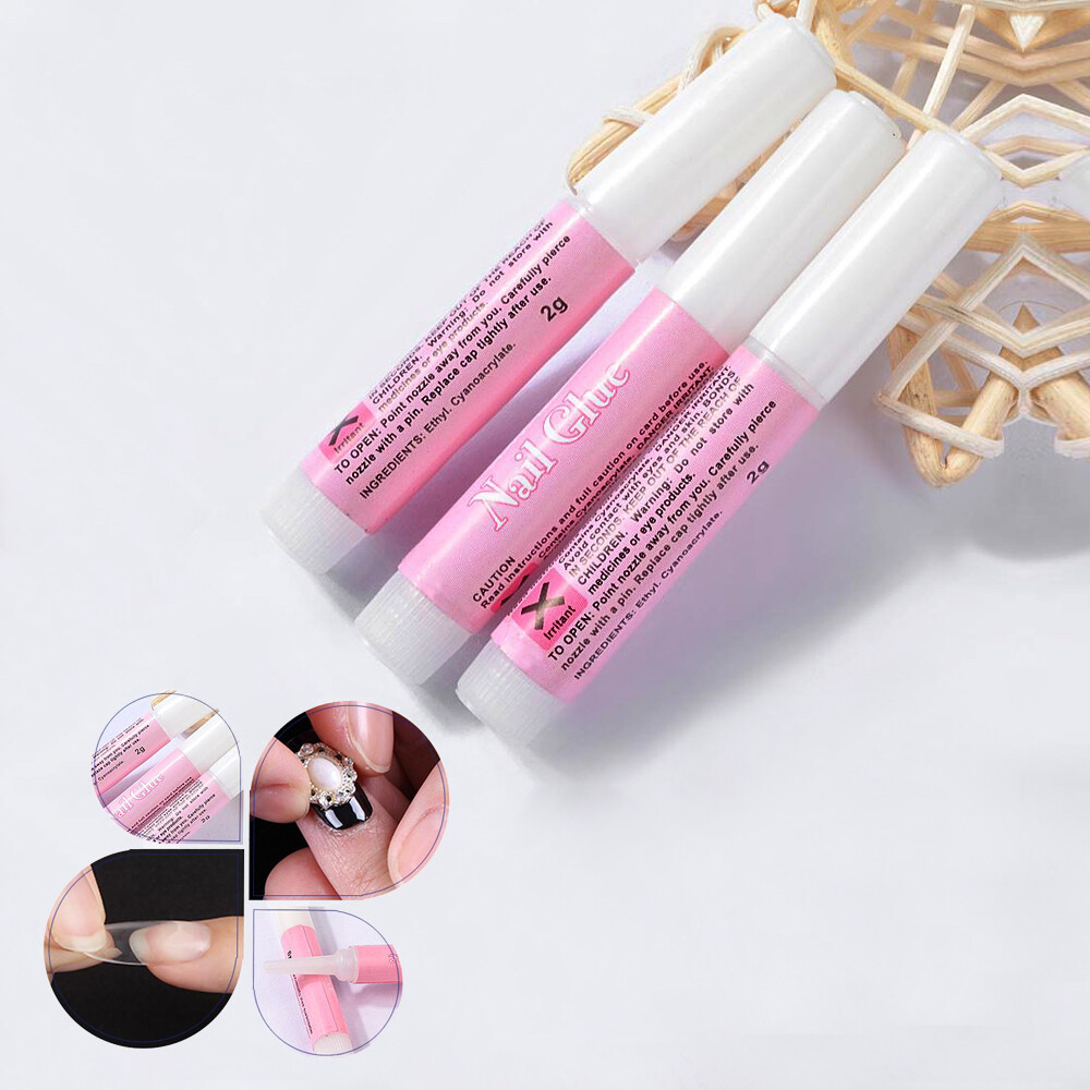10x Strong Glue DIY Professional For Acrylic Nail Art Tips Decoration Tools