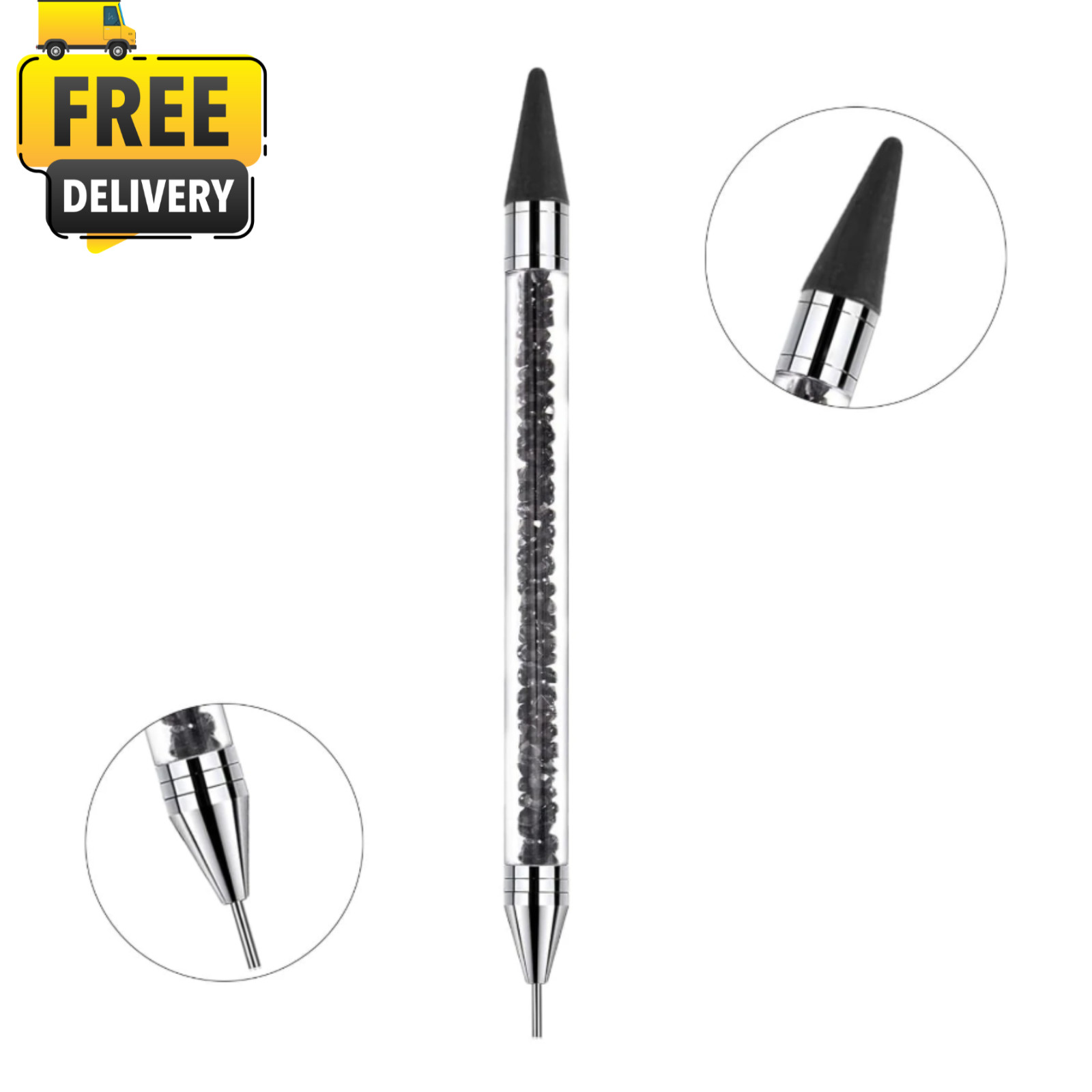 Double-Ended Rhinestone Dotting Pen Nail Art Wax Picker Crystal Stylus Tool DIY