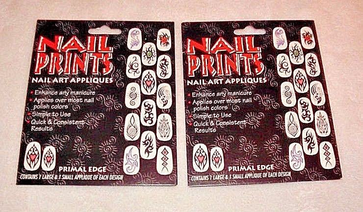 Primal Edge Nail Art Appliques Stickers 2 Packs