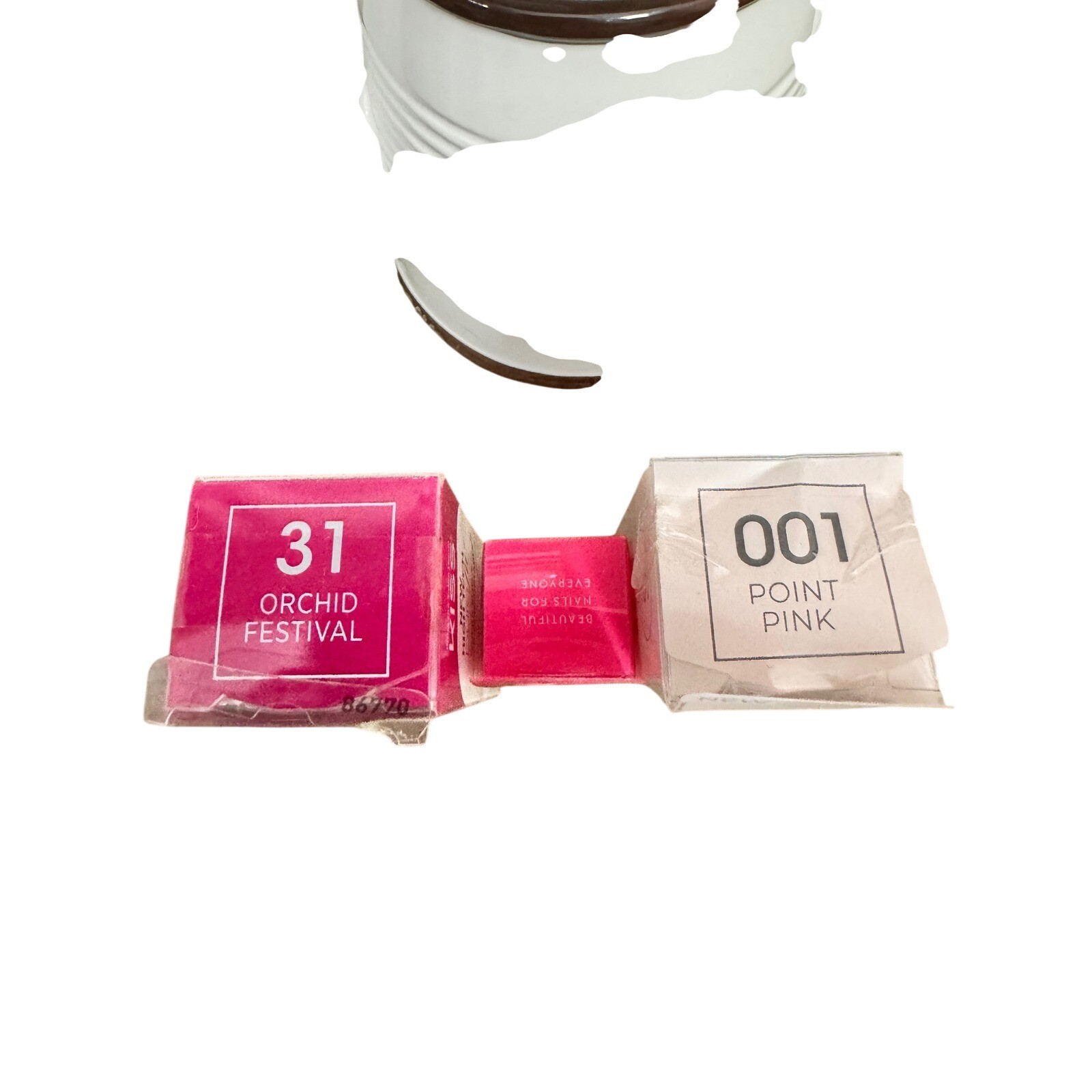 KISS imPRESS Press-On Nails Orchid Festival Point Pink & Olive June Nail Glue