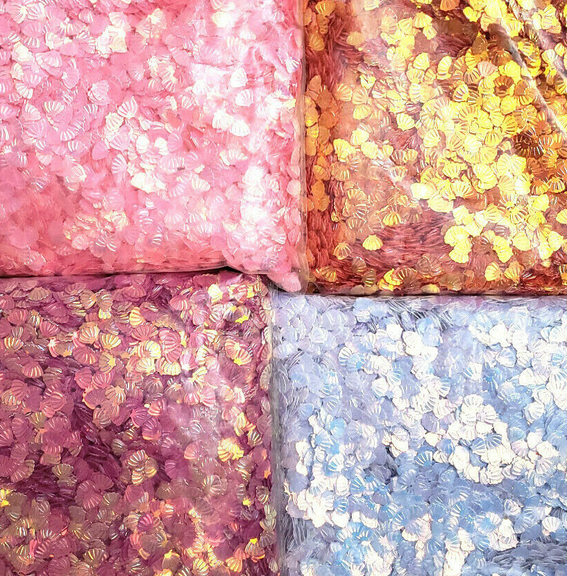 10g New 3D 12 Colors Options AB Thin Glitter Shell Flakes Sequins Nail Art Decor