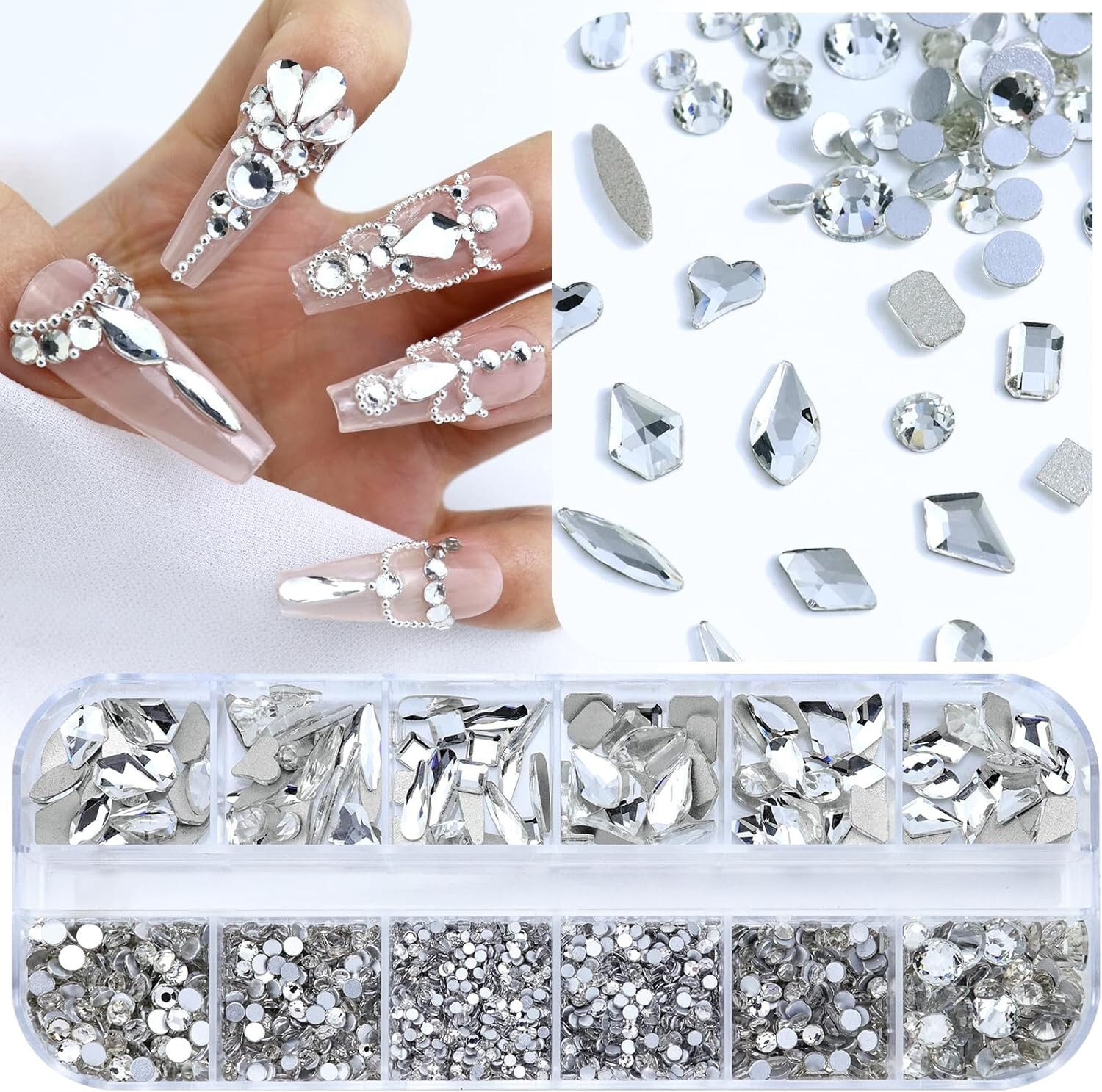 piedreria para uñas decoracion de unas piedras material kit de Diseño materiales