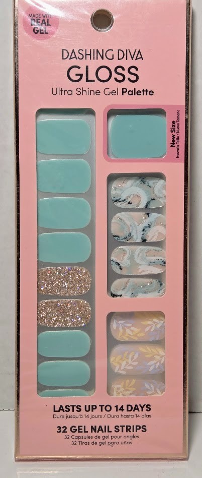 Dashing Diva Gloss Ultra Shine Gel Nail Strips (4PKGS) GET JADED, LEAF IT BE, IV