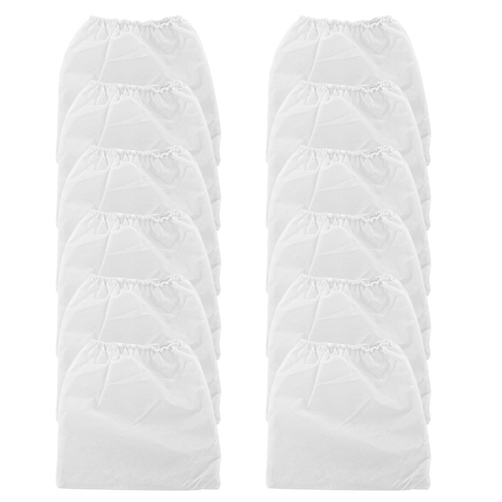 12Pcs Nail Dust Collector Bags for Nail Vacuum Cleaner Nonwoven White
