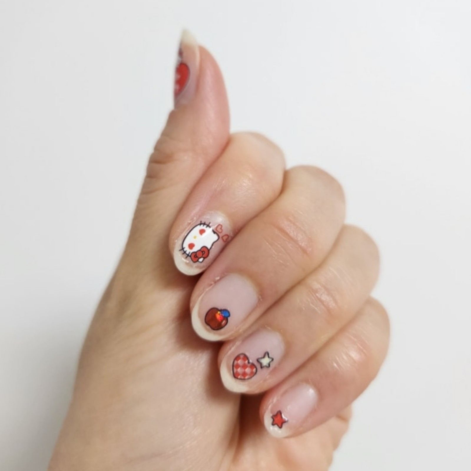 Hello Kitty Mini Nail Decoration Sticker For Nail Art x 2pcs
