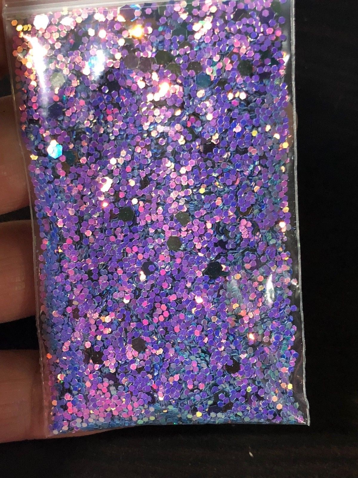 Colorful Raw limited different size glitter mix nail art Acrylic Nail US seller