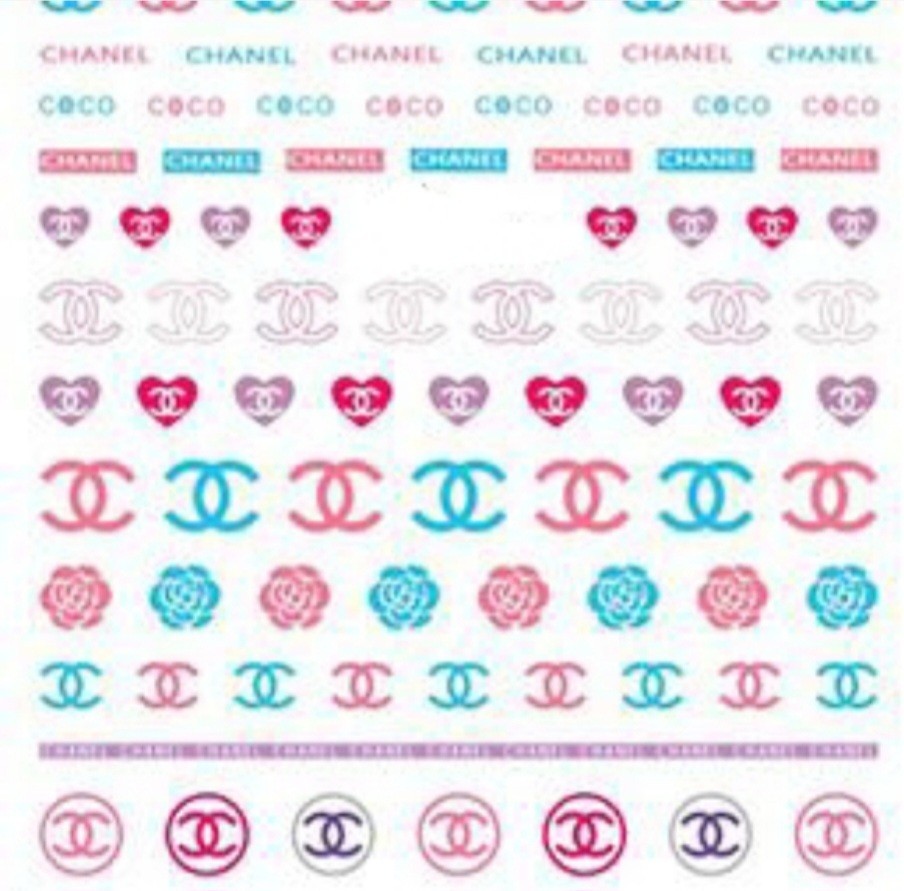 NWT NAIL ART DESIGN SELF-SEAL STICKERS SOLID PASTELS N°104!