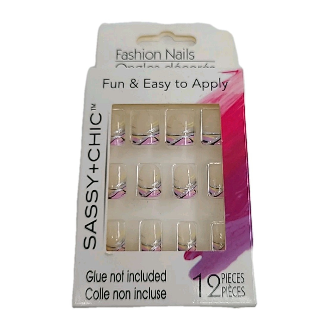 Lot of 8 Artificial Nails Fashion and LA Colors Sets. ABS Plastic Manicure