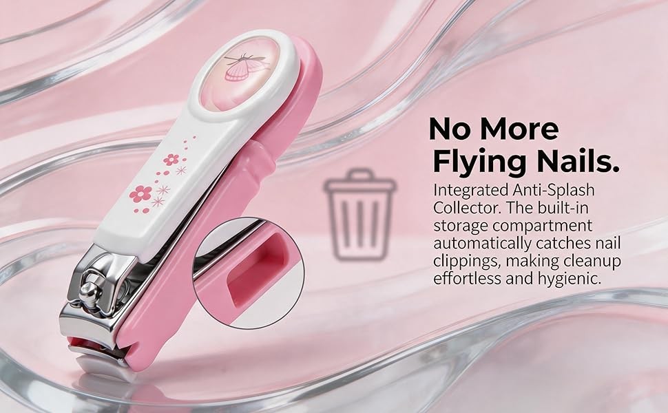 PAFASON Baby Safety Nail Clipper Cutter Trimmer with Nail Catcher and Baby