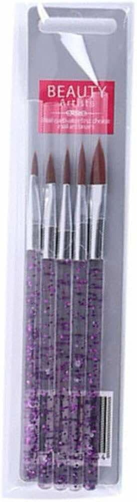 Beauty Artists Nail Art Brush Set 5pck Different Size Nail Art Brush Fast Post