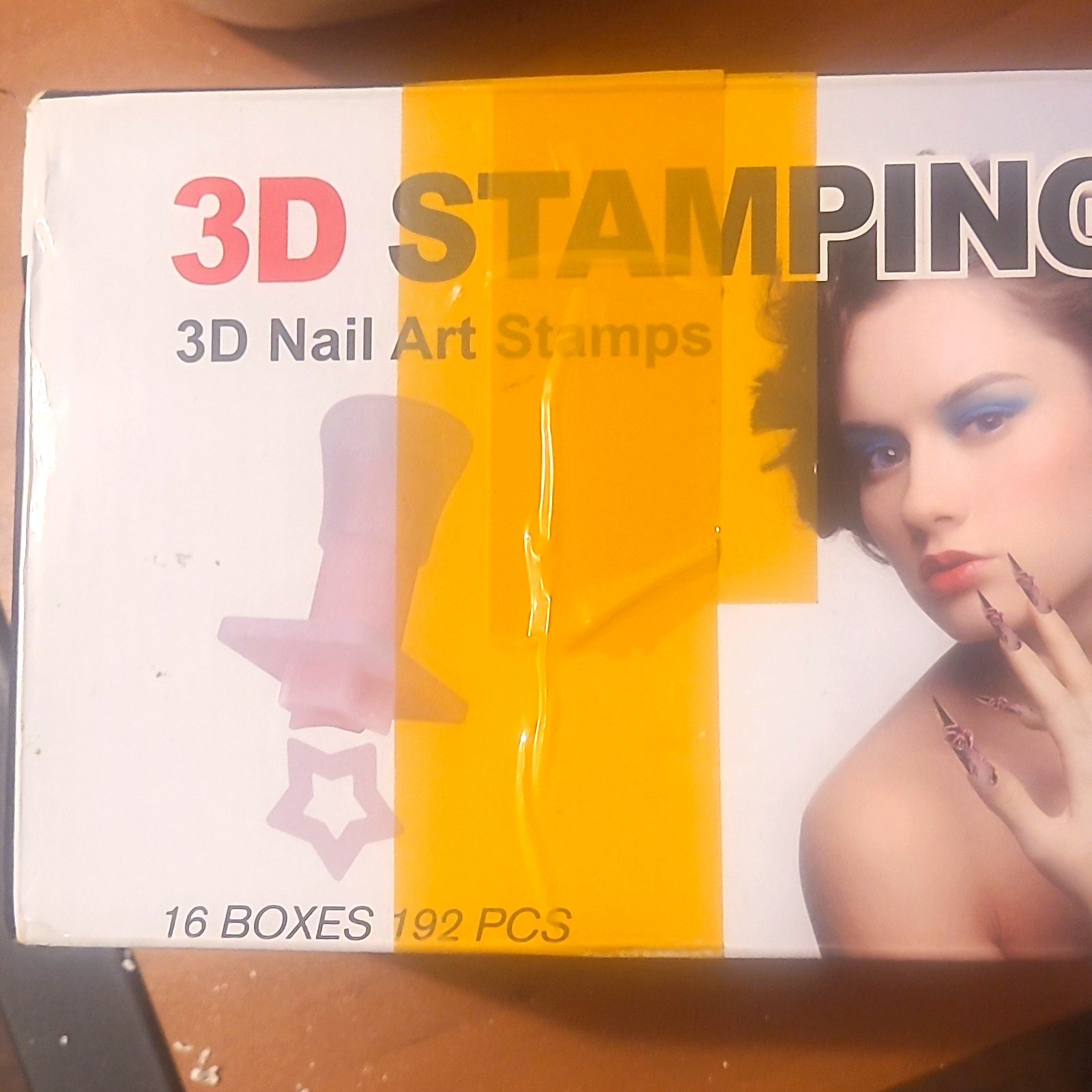 3D Nail Stamping Kits & Set 16 Boxes 192pcs Animal Theme Clear Plastic Reusable