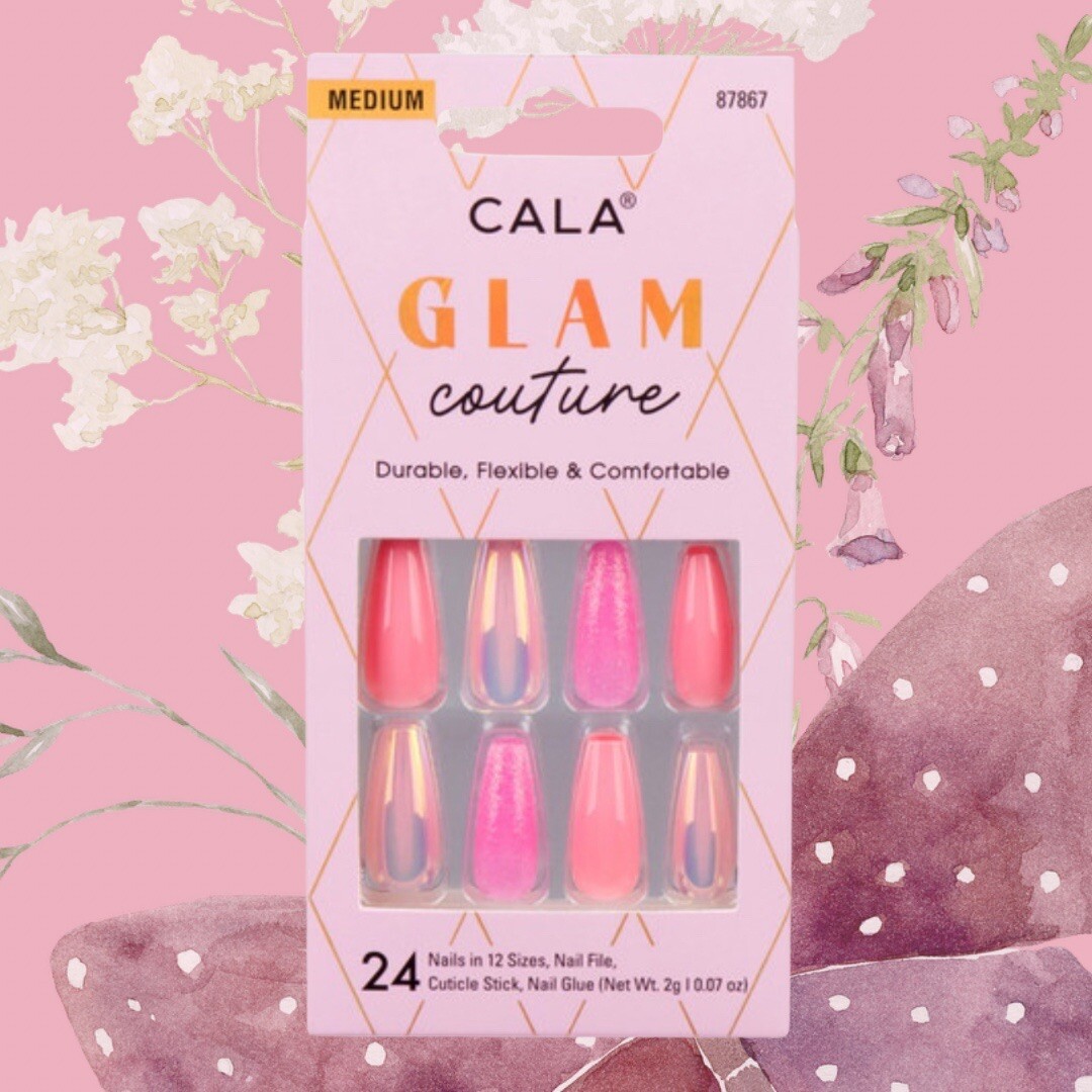 GLAM COUTURE | COFFIN PINK GLITTER