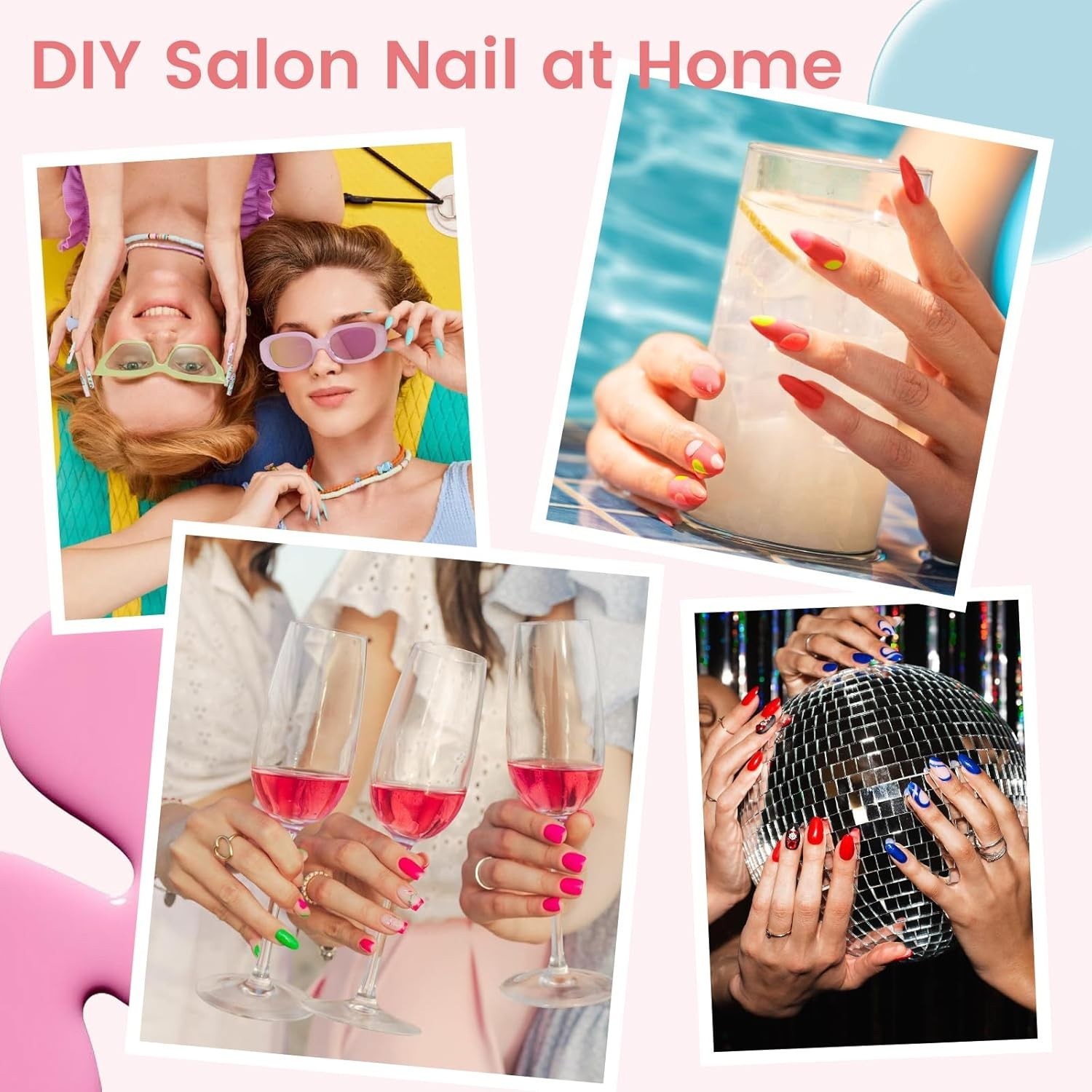 Soft Gel 240pcs Almond Nail Tips – Long Lasting Full Cover for Every Occasion