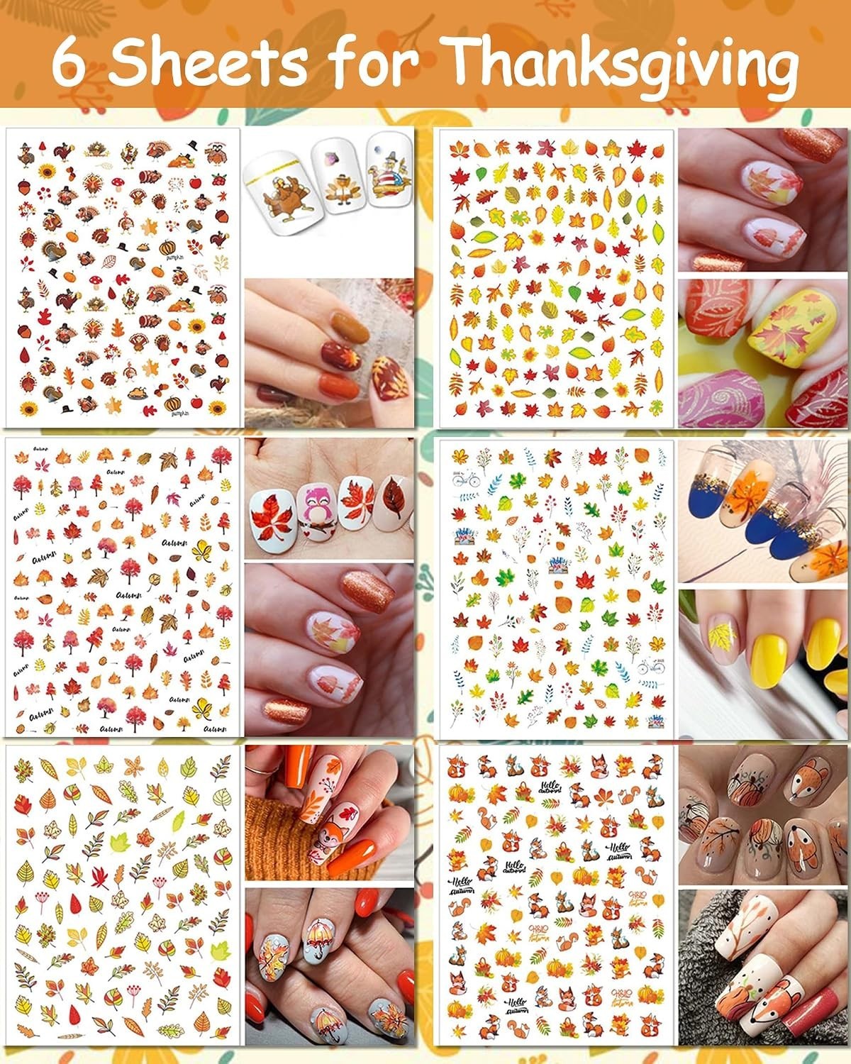 30 Sheet All Holidays Nail Art Stickers, Christmas Mixed Seasons Variety Pack…